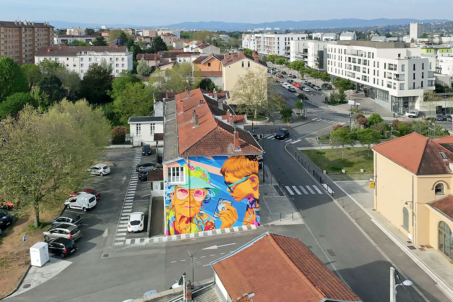 Fresque street art graffiti Monepok